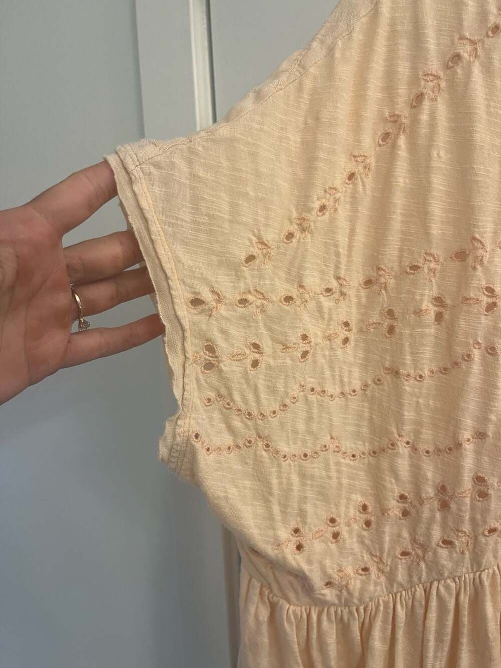 Free People Mystery Land Embroidered Eyelet Tunic Top - Picture 2 of 4